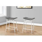 Baffin Counter Stool - White/Grey - Set Of Two