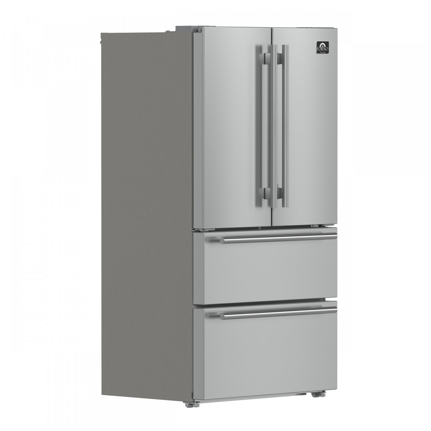Forno Moena Stainless Steel Counter-Depth French Door Refrigerator (19.2 Cu. Ft.) - FFRBI1820-36SB