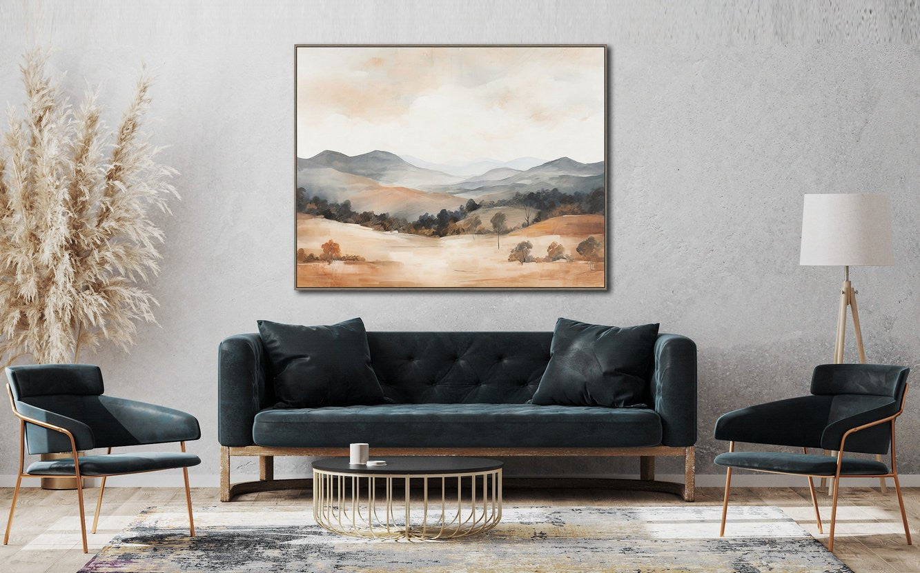 Amber Hills Wall Art - Light Brown - 40 X 50