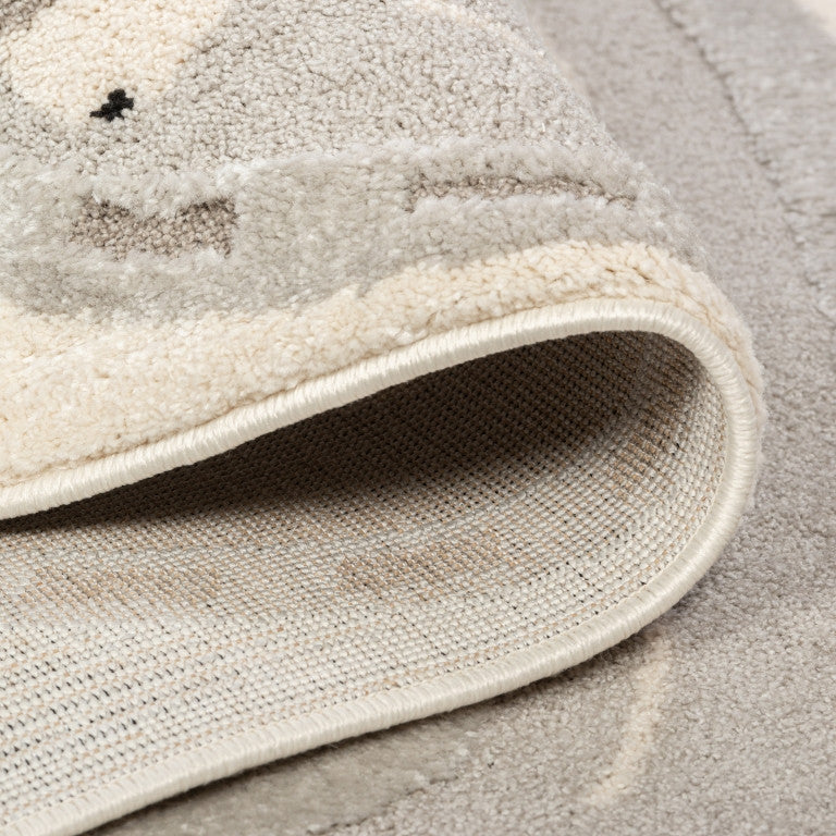 Elio Kids Racetrack Rug - 5' x 7' - Natural