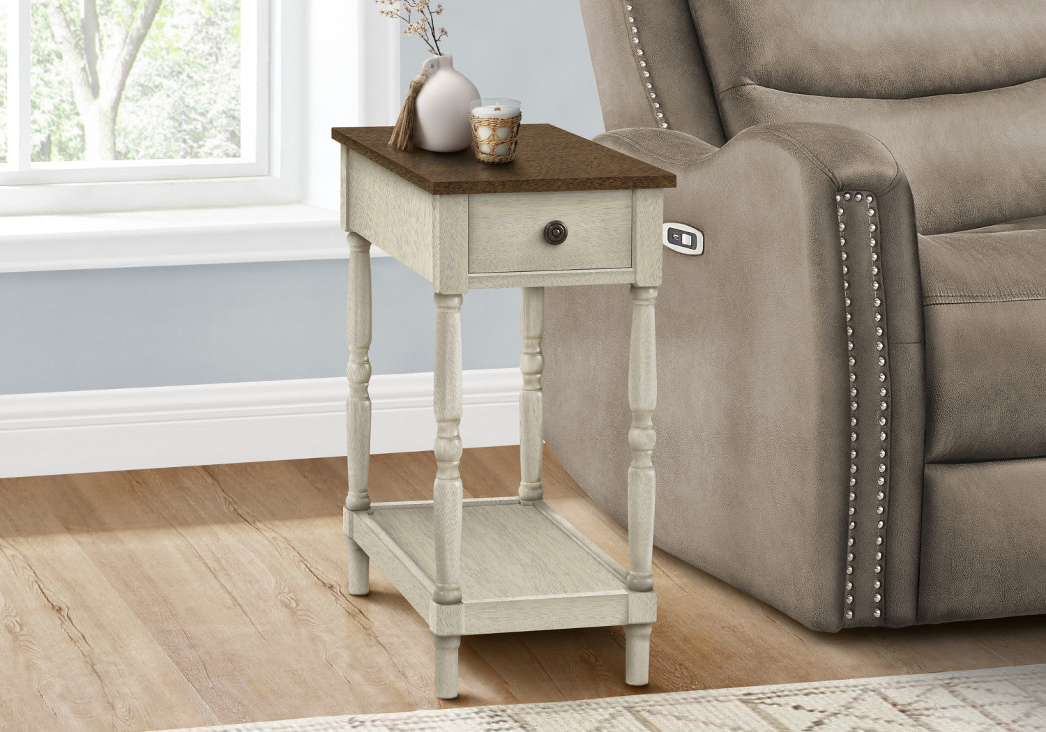 Vanta Side Table - White