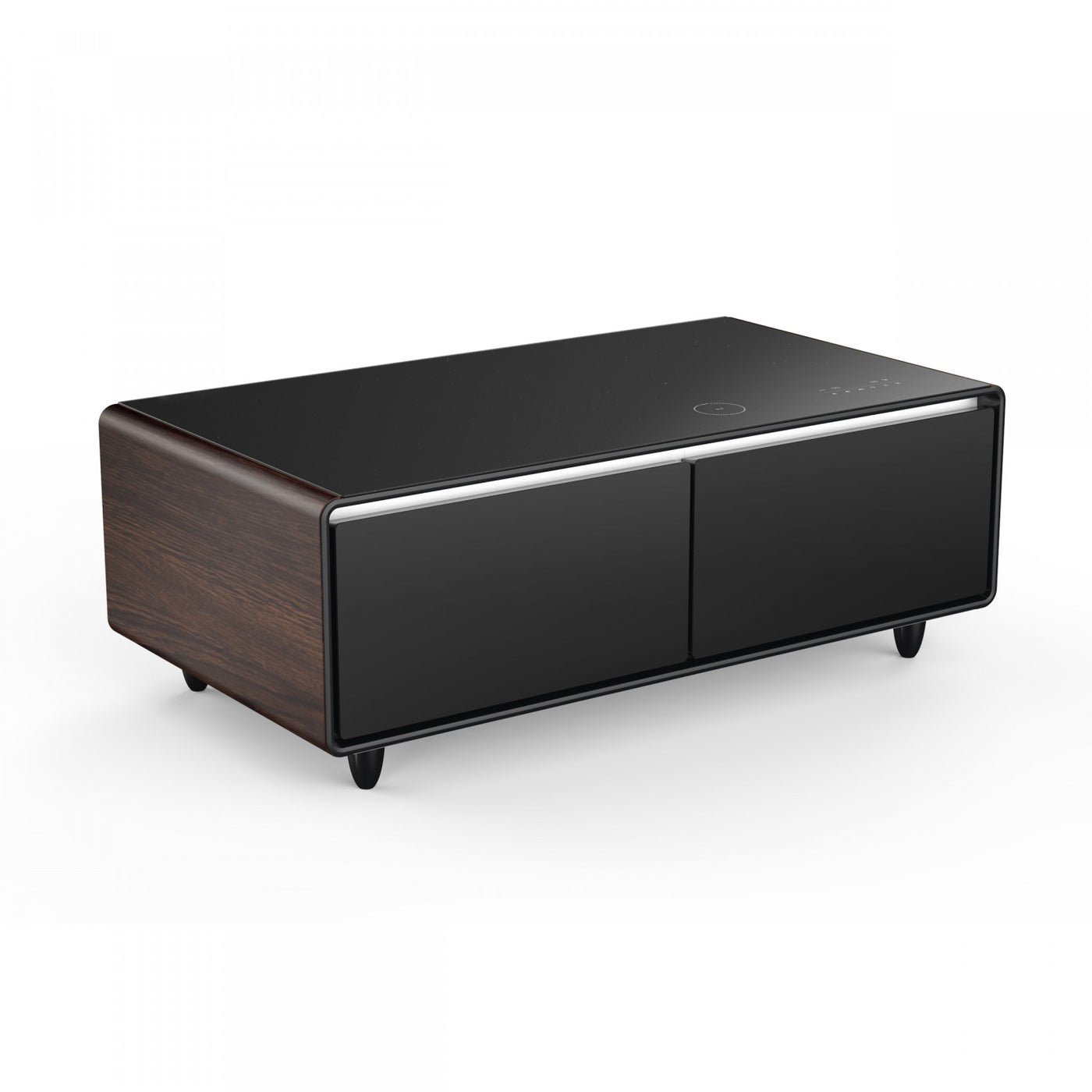 Forno Tavolo Smart Coffee Table With Dual Refrigerator Drawers - Wood - FCTFR7006-51WD
