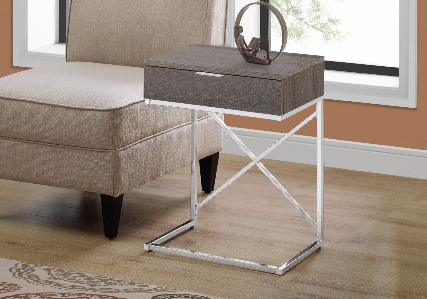 Sienna Side Table - Taupe