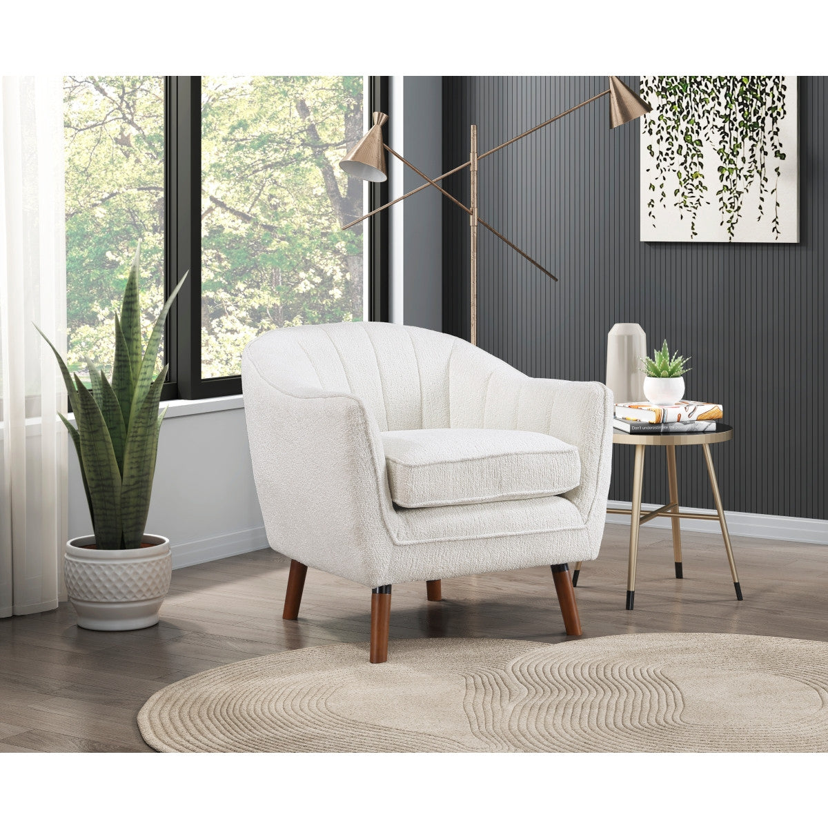 Calypso Accent Chair - White