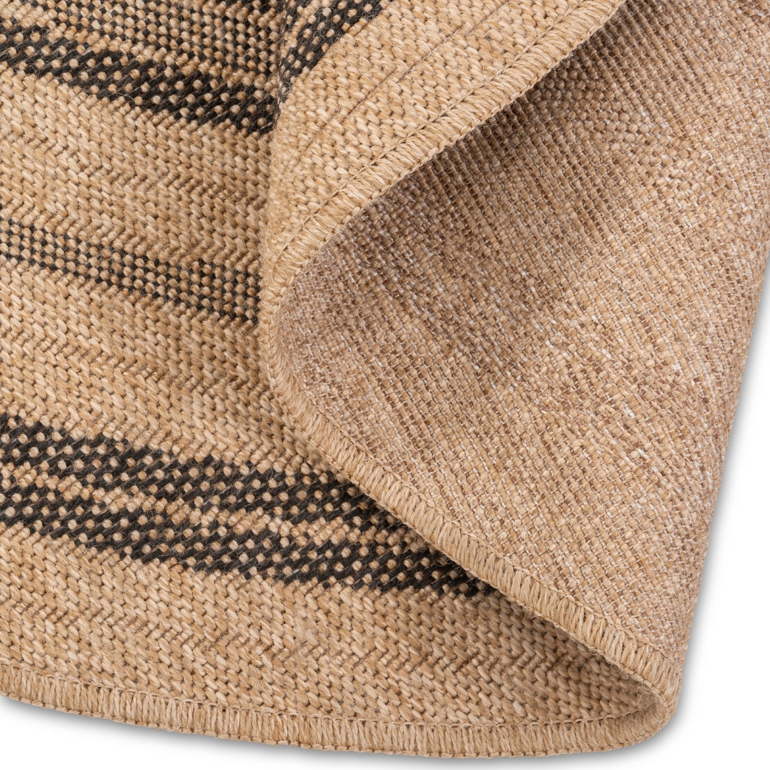 Avanos Circles Indoor/Outdoor Rug - 6ft Round - Beige/Black