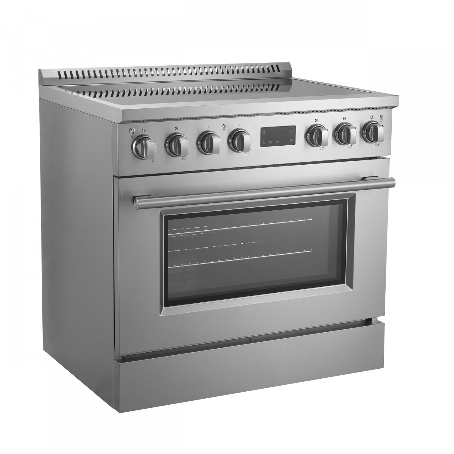 Forno Torino Stainless Steel 36" True Convection Induction Range with Air Fry and Air Sous Vide (5.36 Cu. Ft.) - FFSIN0936-36