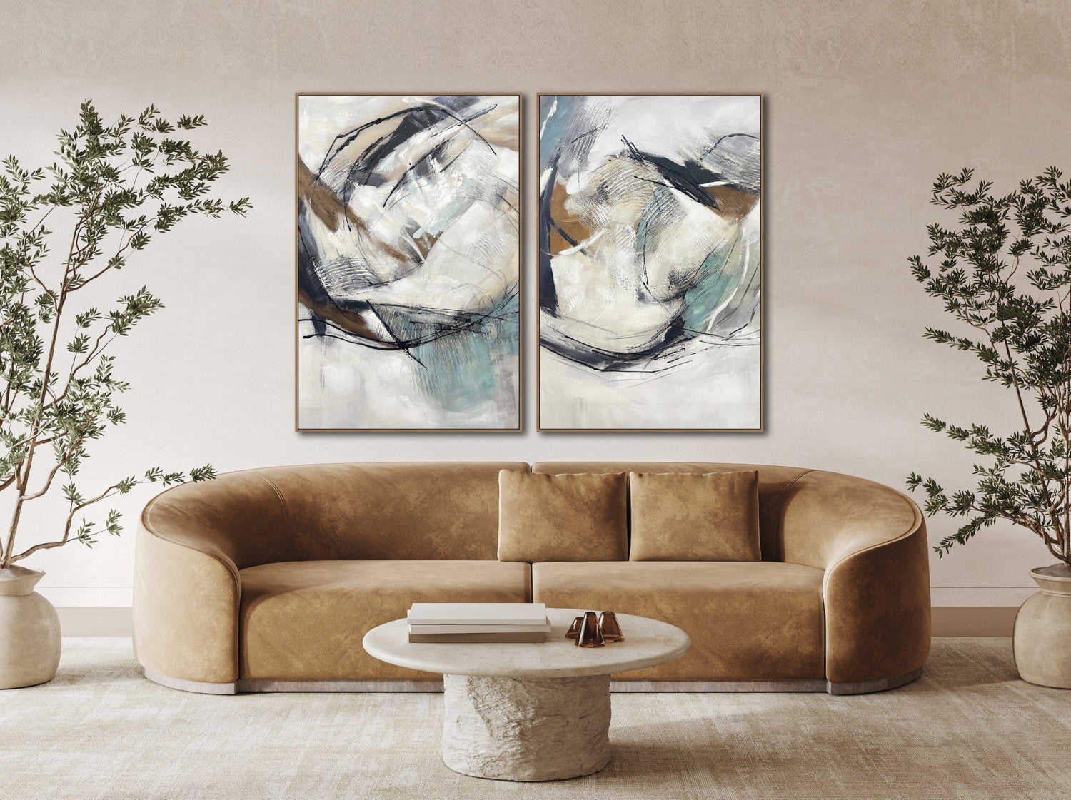 Textured Shift I Wall Art - Neutral - 45 X 30