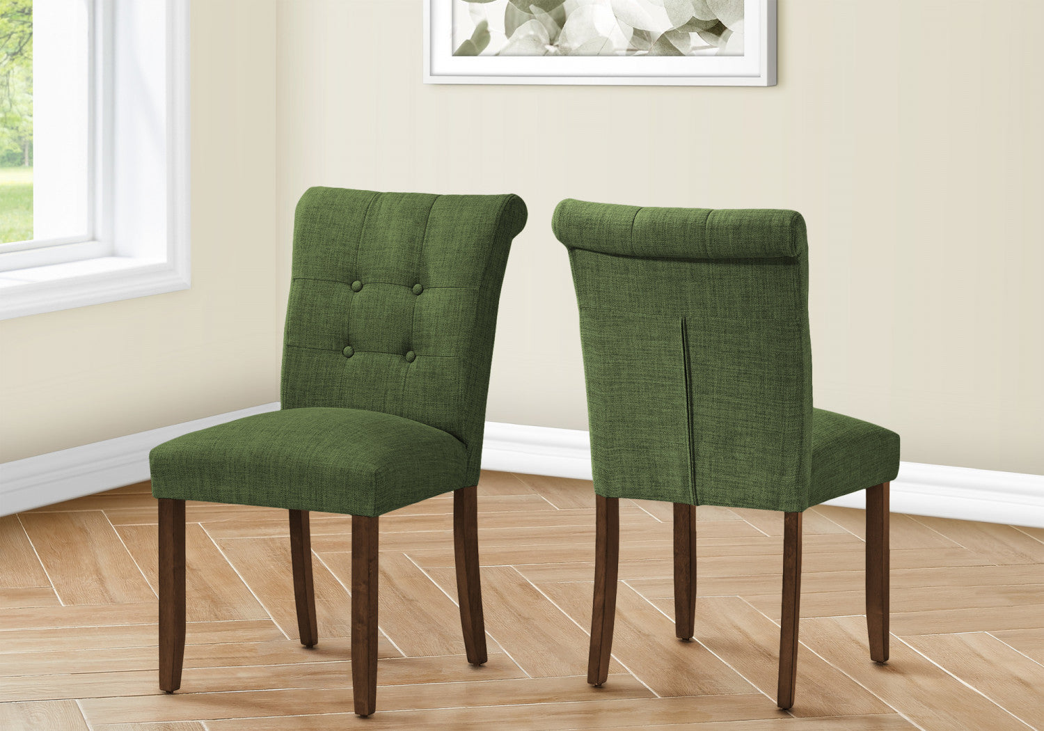 Edwin Dining Chair - Green - Set Of Two
