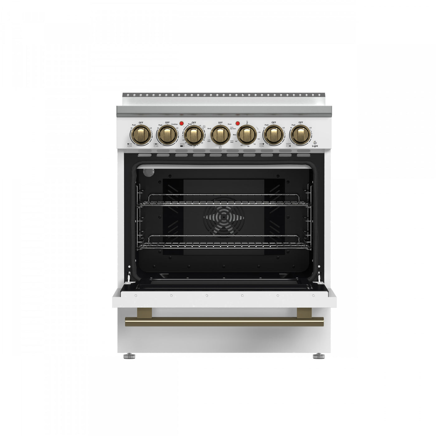 Forno Paolo White Freestanding Electric Range With True Convection (4.38 Cu. Ft.) - FFSEL6011-30WHT