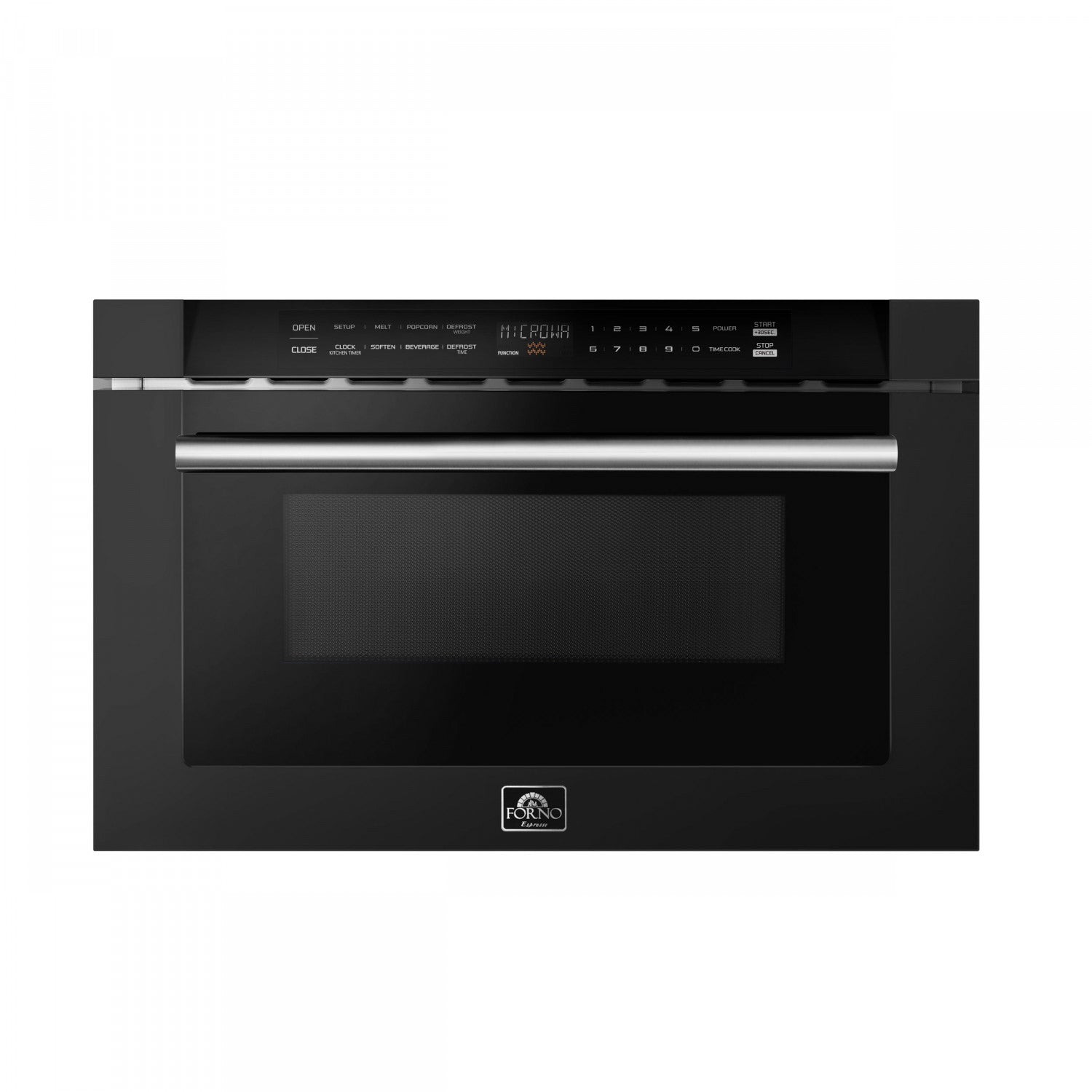 Forno Capoliveri Black 24" Built-In Microwave Drawer (1.2 Cu. Ft.) - FMWDR3000-24BLK