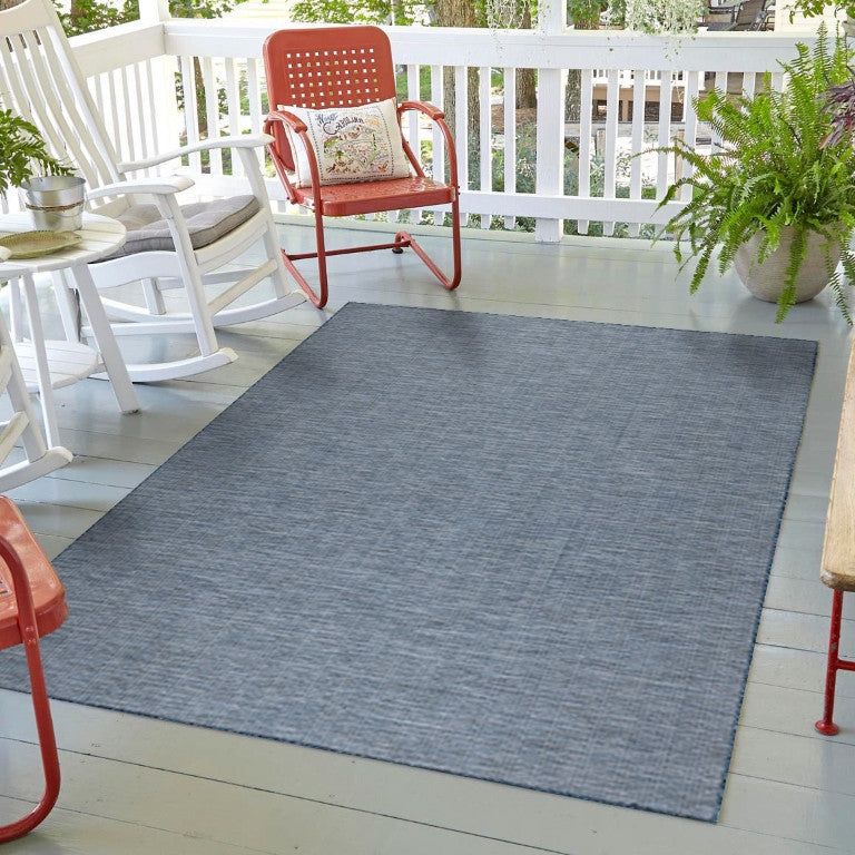 Calypso Crosshatch Outdoor Rug - 5' x 7' - Grey
