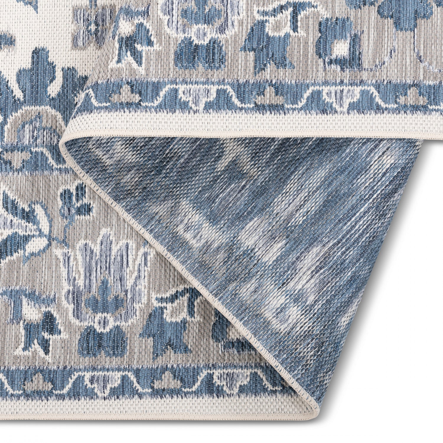 Marbella Traditional Outdoor Rug - 8' x 10' - Blue