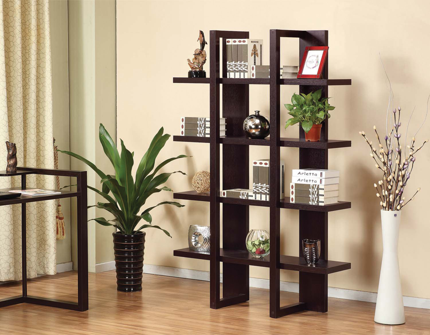 Ilit Bookcase - Dark Cherry