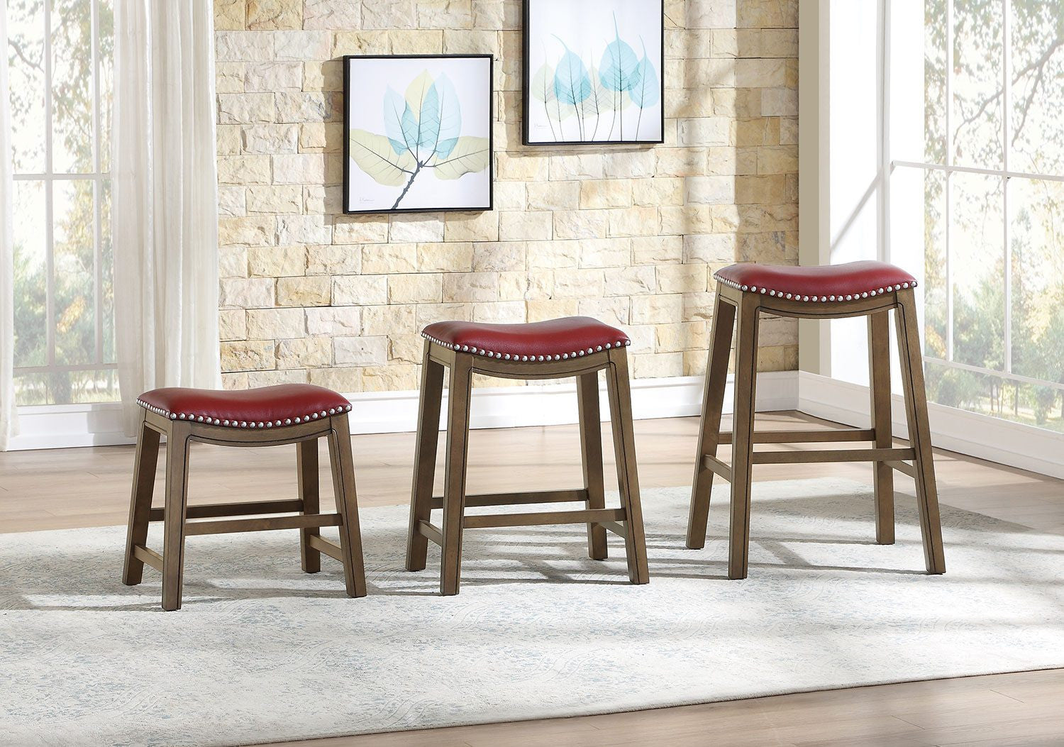Ordway Counter Stool - Red