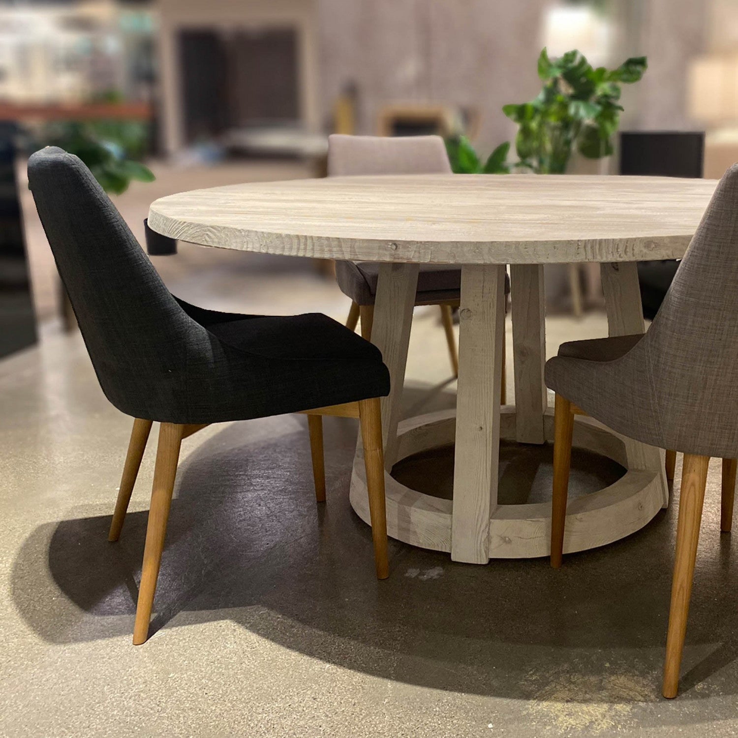 Vellaro Side Chair - Dark Grey/Natural - Set of Two