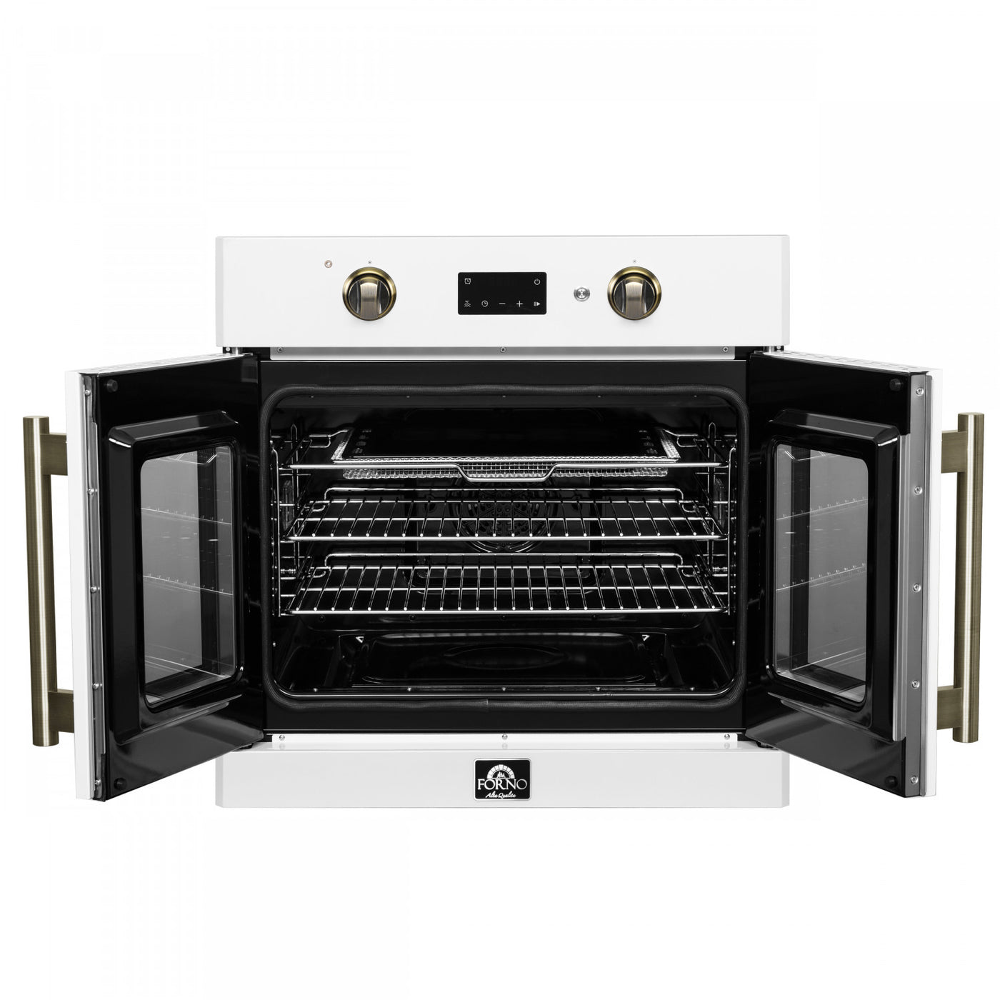 Forno Asti White 30" Electric Wall Oven with True Convection and Air Fry (3.68 Cu. Ft.) - FBOEL1333-30WHT