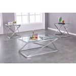 Seeley 3-Piece Coffee Table Set - Silver