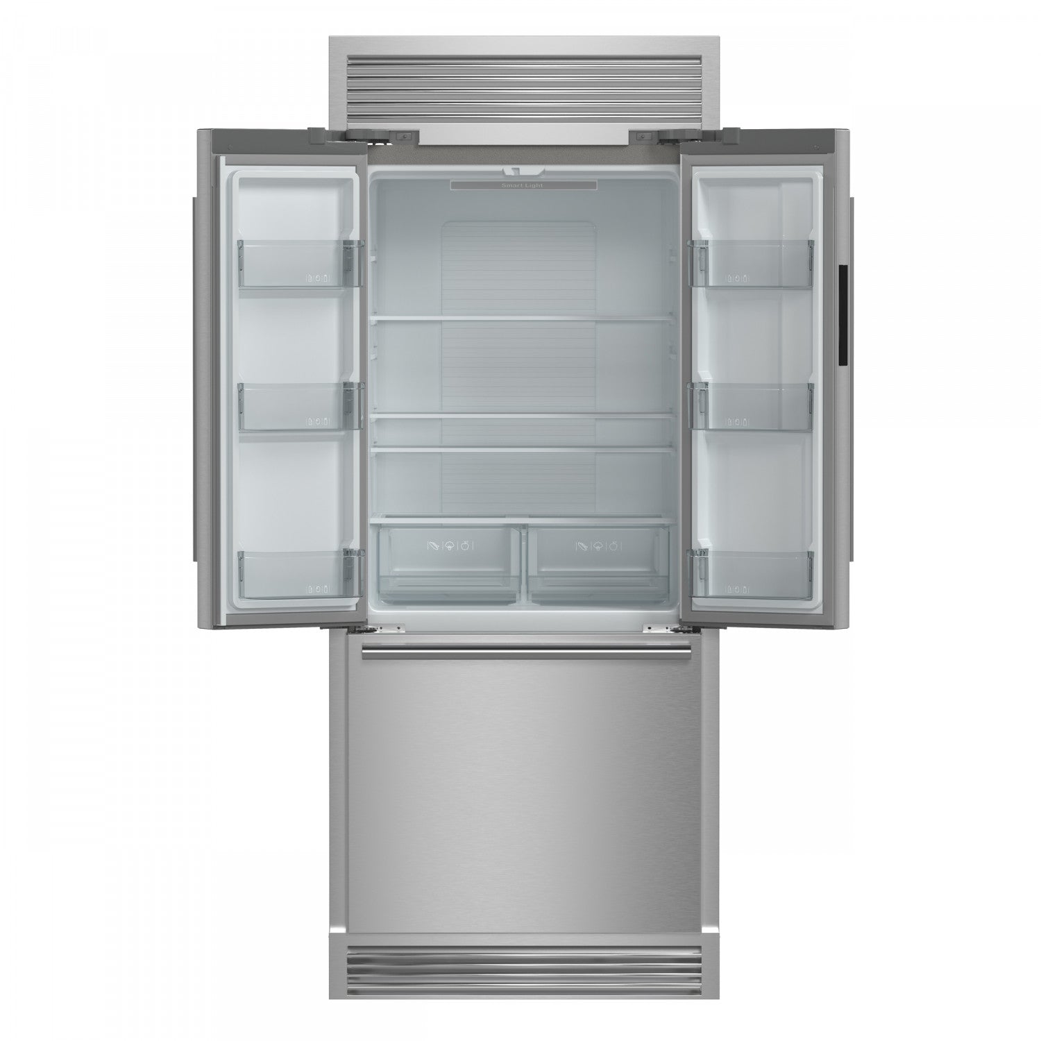 Forno Gallipoli 30" 17.5 Cu.Ft. Stainless Steel French Door Refrigerator - FFFFD1974-35SG