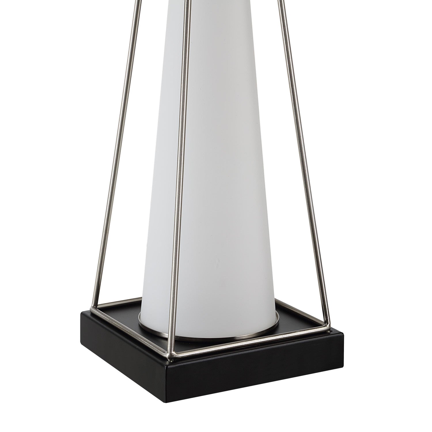 Sage Table Lamp - Frosted White/Matte Black