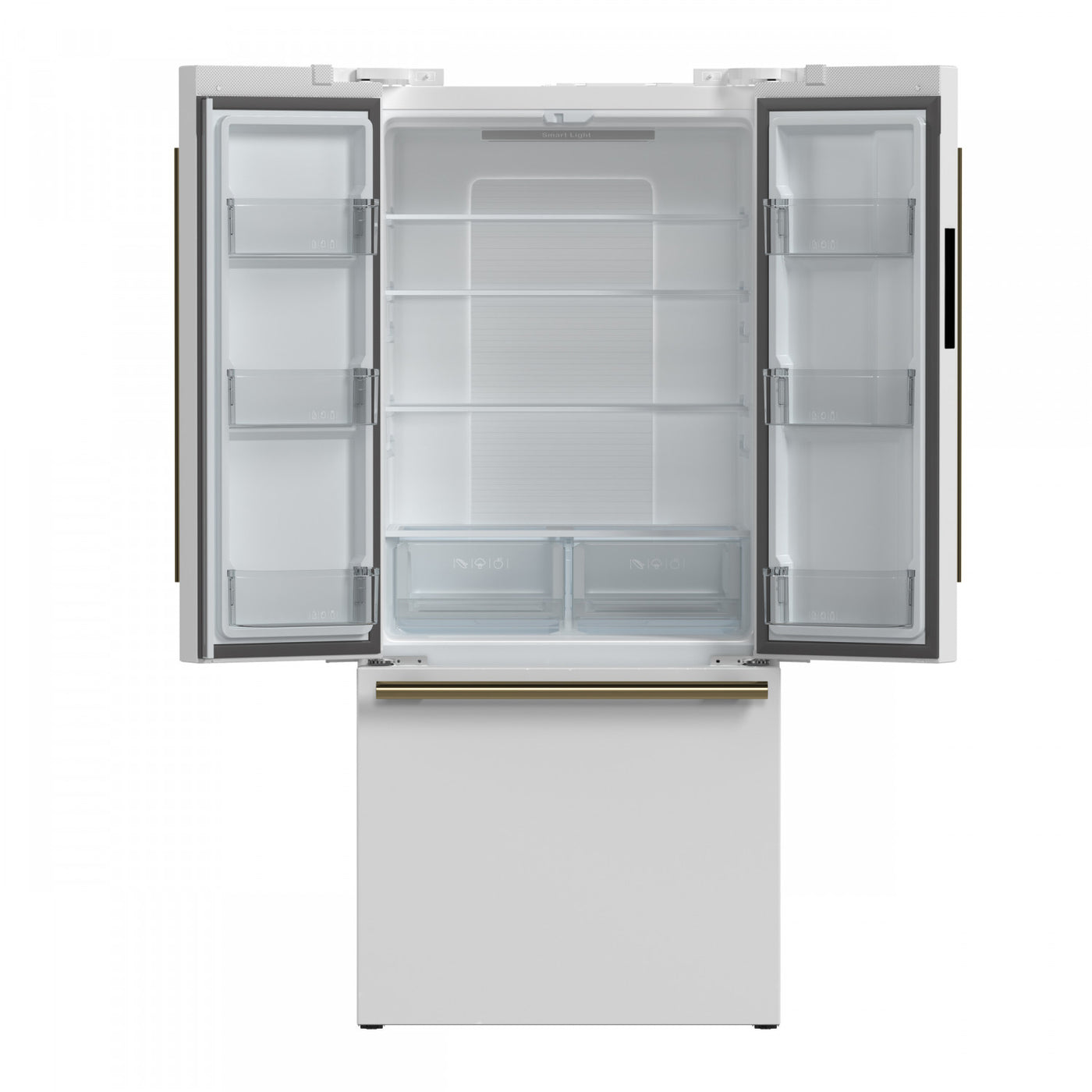 Forno Gallipoli White French Door Refrigerator with Ice Maker (17.5 Cu. Ft.) - FFFFD1974-31WHT