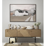 Country Calm Wall Art - White/Black/Grey - 30 X 45