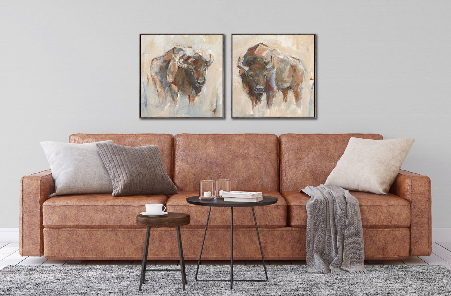 Spirit of the Plains I Wall Art - Brown - 24 X 24