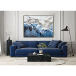 Crashing Wall Art - Blue/Grey - 36 X 48