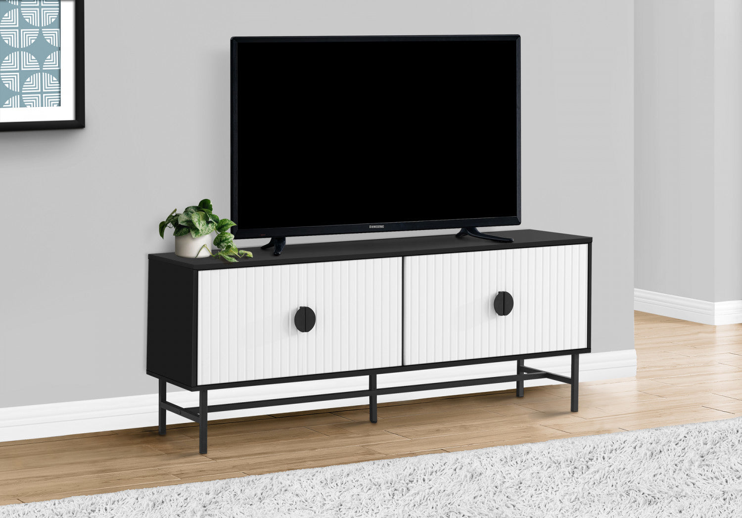 Vision 59" TV Stand - Black