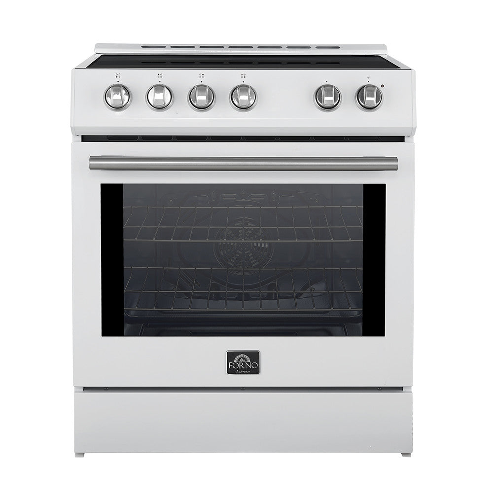 Forno Leonardo White Slide-in Induction Range (5.0 Cu. Ft.) - FFSIN0982-30WHT