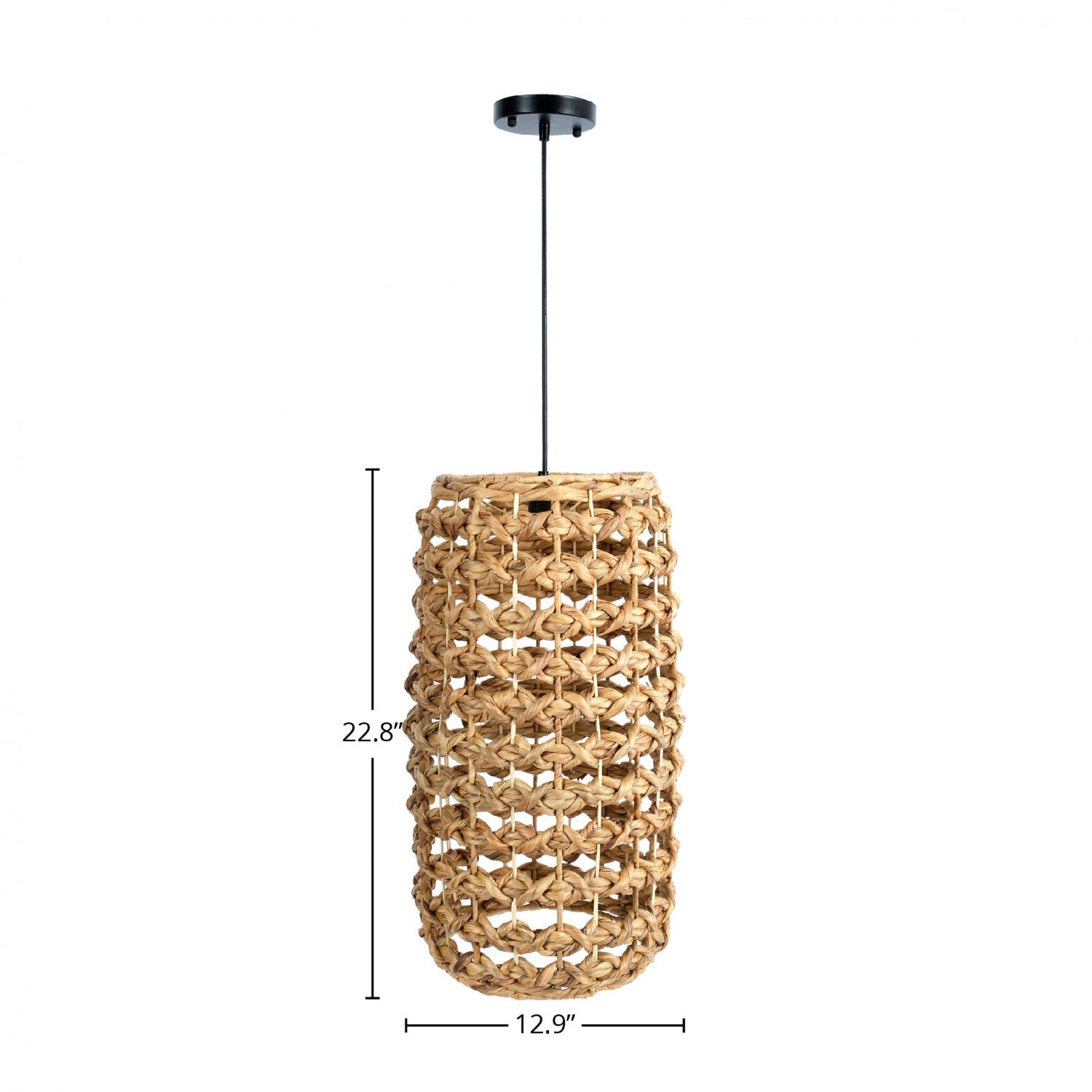 Aubriche Long Chandelier - Natural