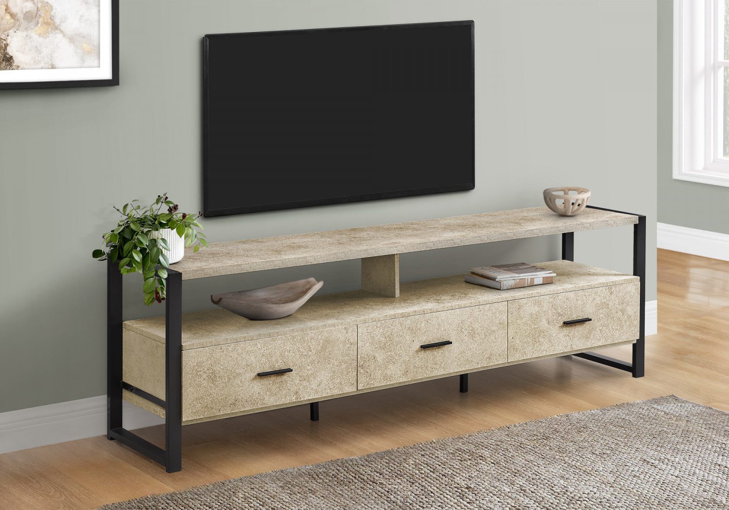 Encore 72" TV Stand - Cream
