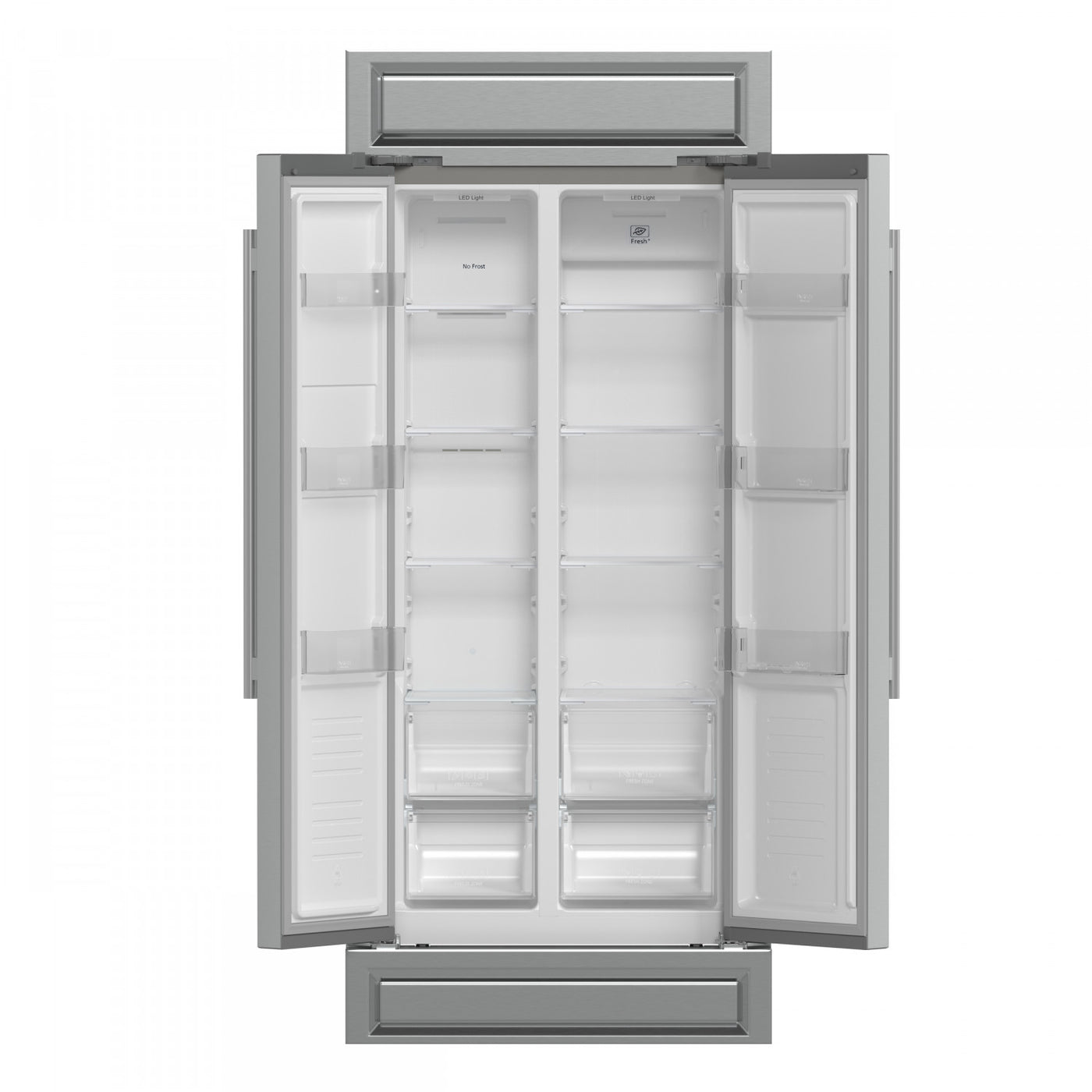 Forno Salerno 33" Stainless Steel Built-in Side-by-Side Refrigerator (15.6 Cu. Ft.) - FFRBI1805-37MG