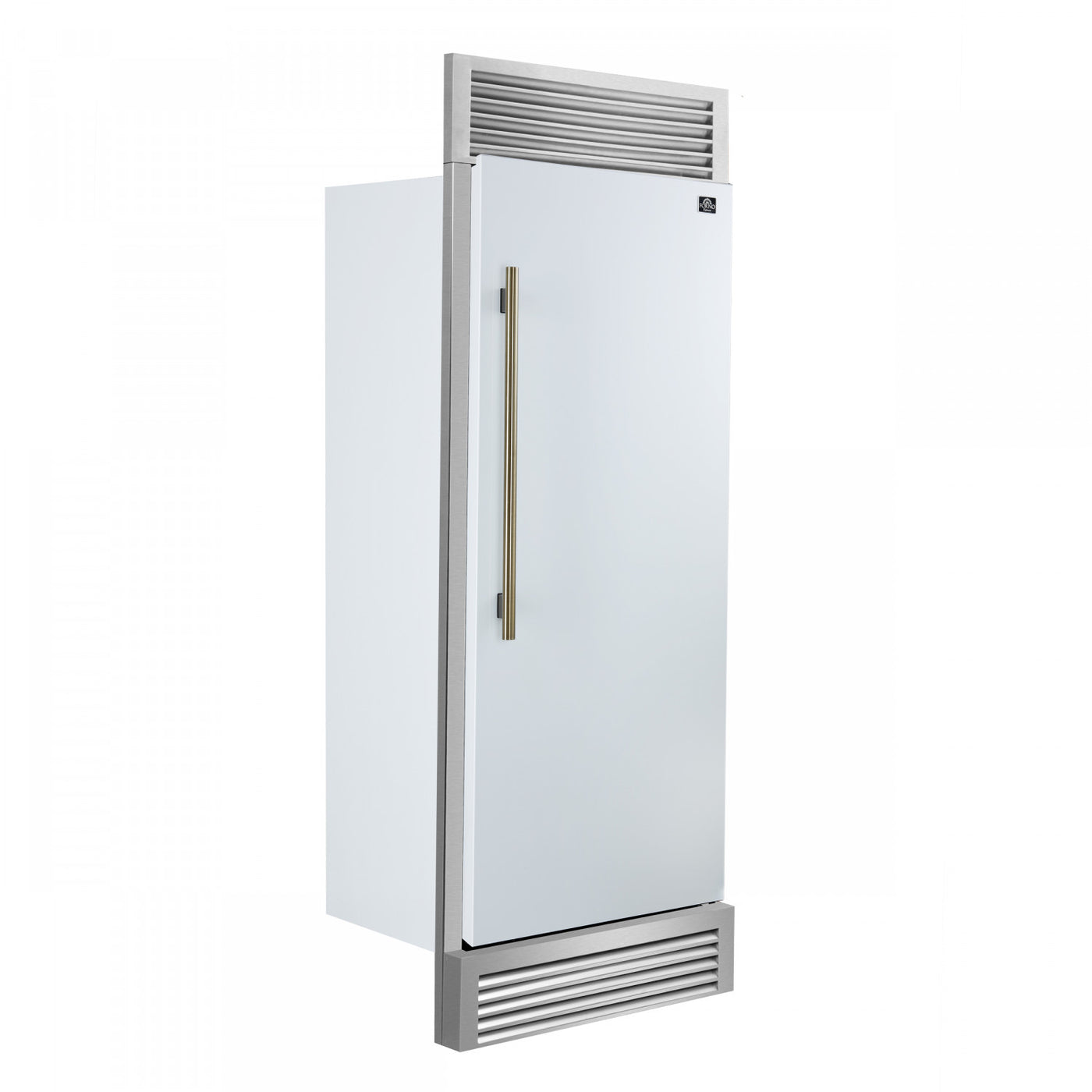 Forno Maderno 28" White Built-in Convertible Refrigerator/Freezer with Right Swing Door (13.6 Cu. Ft.) - FFFFD1722-32RSG-WHT