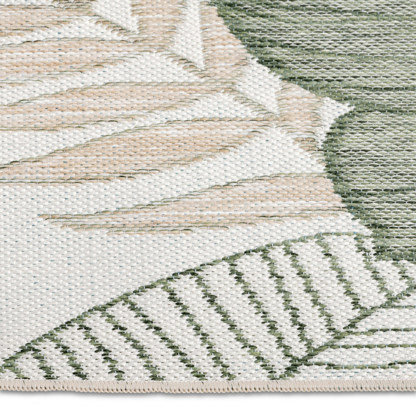 Marbella Floral Outdoor Rug - 8' x 10' - Green