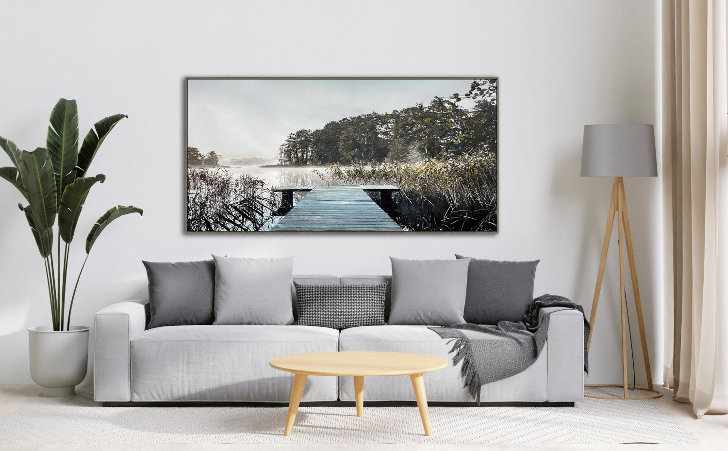 Solitude Wall Art - Blue/Green - 30 X 60