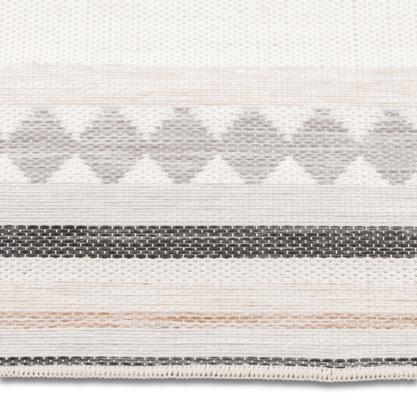 Marbella Modern Outdoor Rug - 5' x 7' - Grey/Black