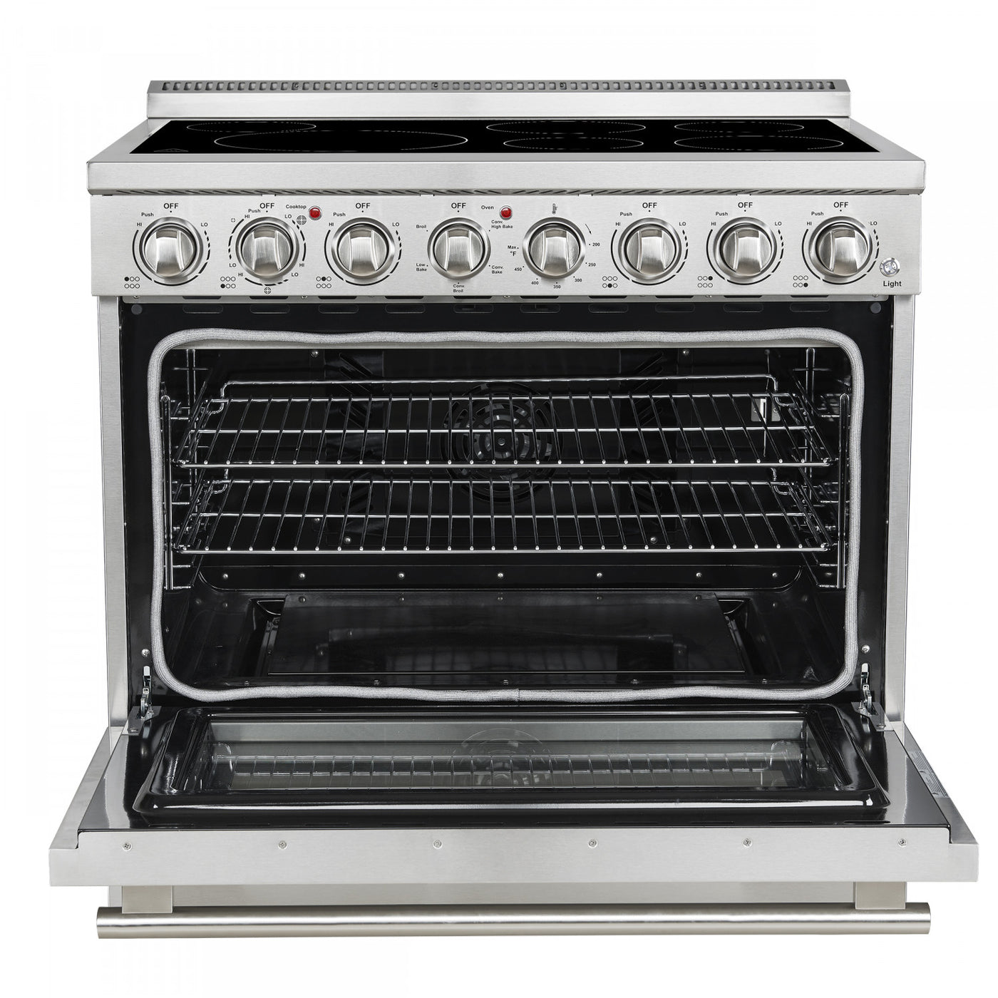 Forno Paolo 36" Stainless Steel Freestanding Electric Range With True Convection (5.44 Cu. Ft.) - FFSEL6011-36