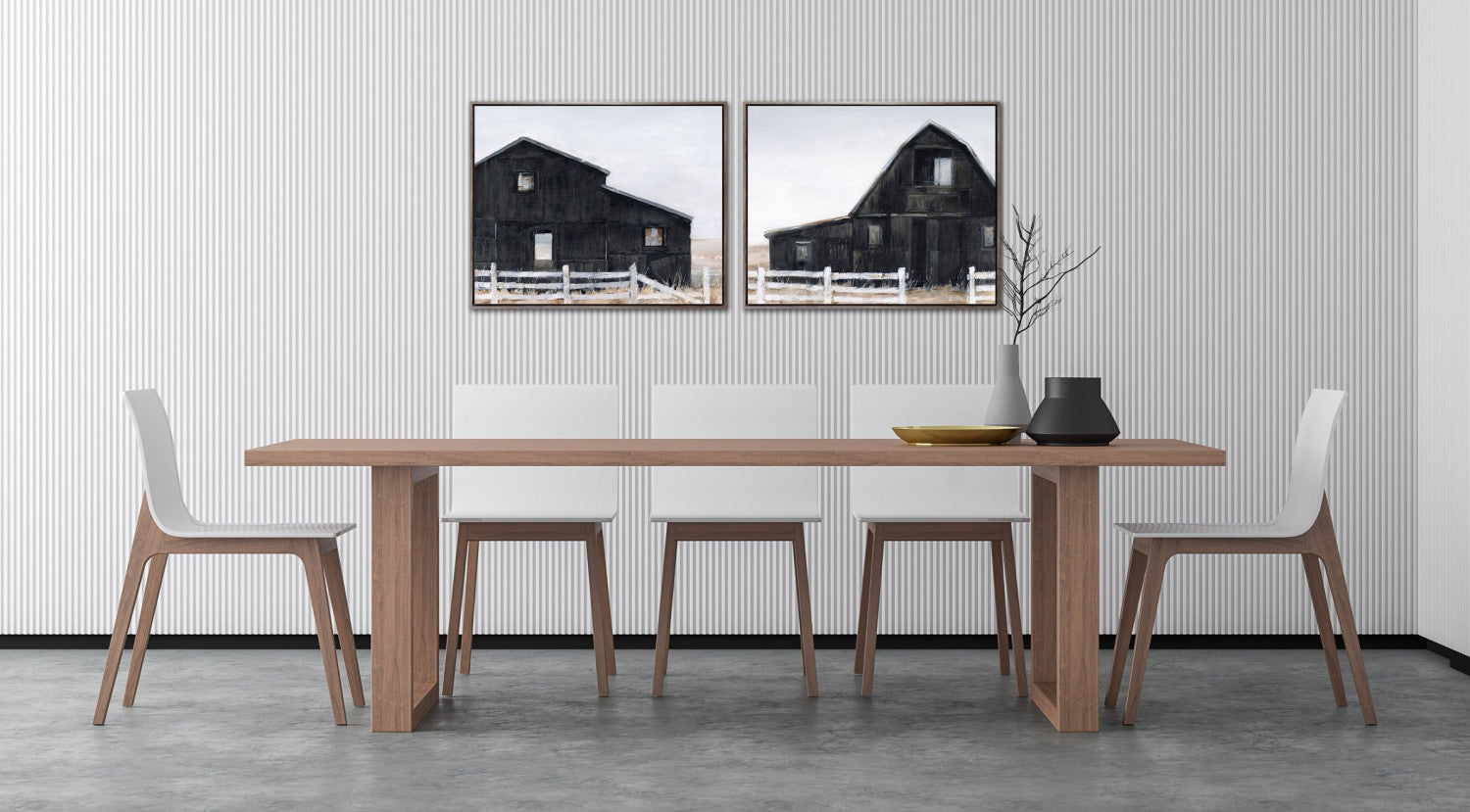 Timeless Timber I Wall Art - Black/White - 24 X 30