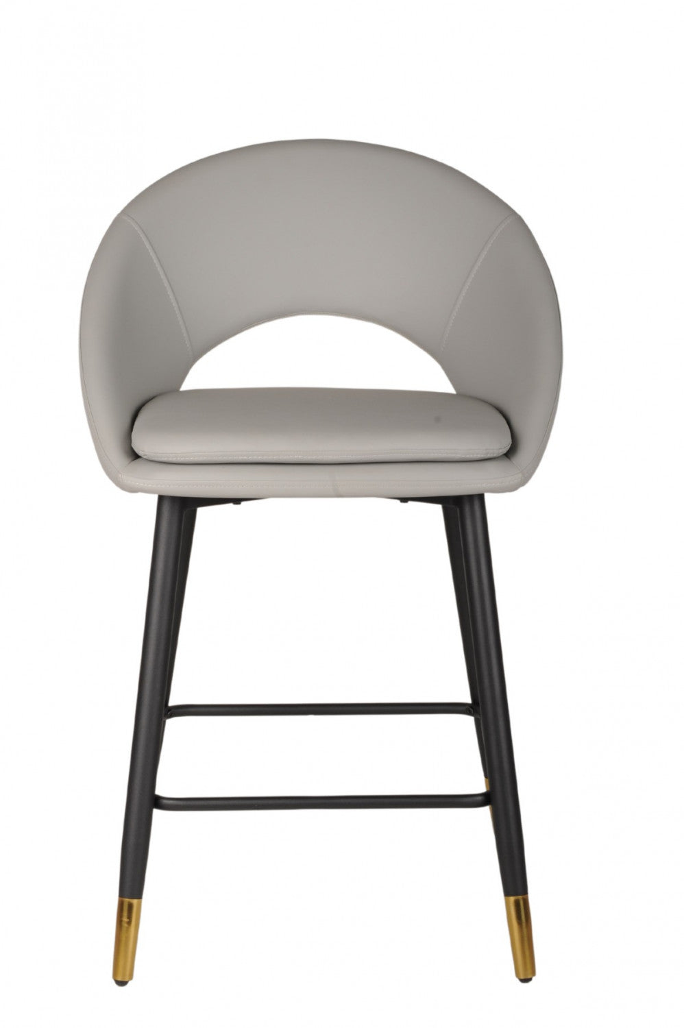 Mila Counter Stool - Grey/Black - Set of Two