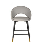 Mila Counter Stool - Grey/Black - Set of Two