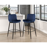 Nya Bar Stool - Blue - Set of Two
