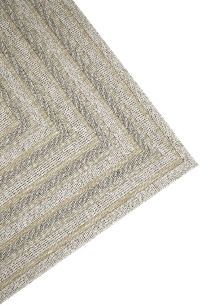 Assia Rectangles Outdoor Rug - 6' x 9' - Beige