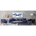 Celestial Wall Art - Blue/White - 28 X 56