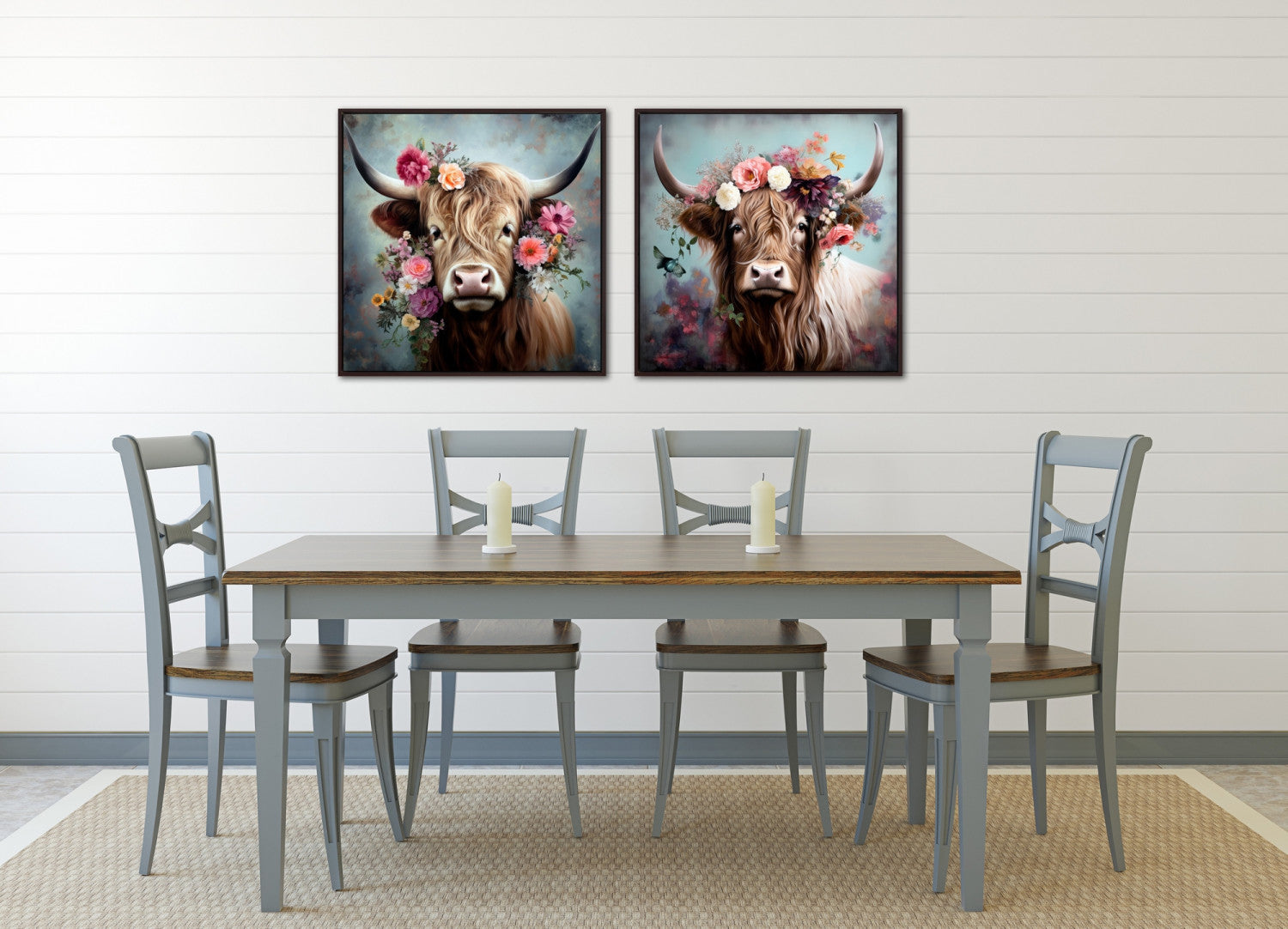 Floral Majesty II Wall Art - Multi-Colour - 24 X 24