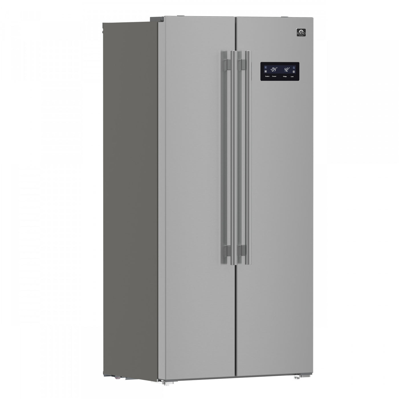 Forno Salerno 33" Stainless Steel Freestanding Side-by-Side Refrigerator (15.6 Cu. Ft.) - FFRBI1805-33SB