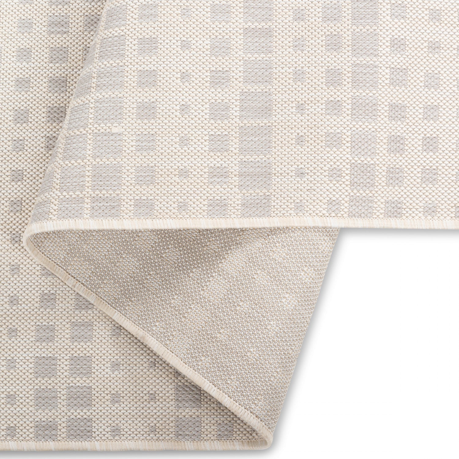 Cabana Boxes Indoor/Outdoor Rug - 3' x 5' - Grey