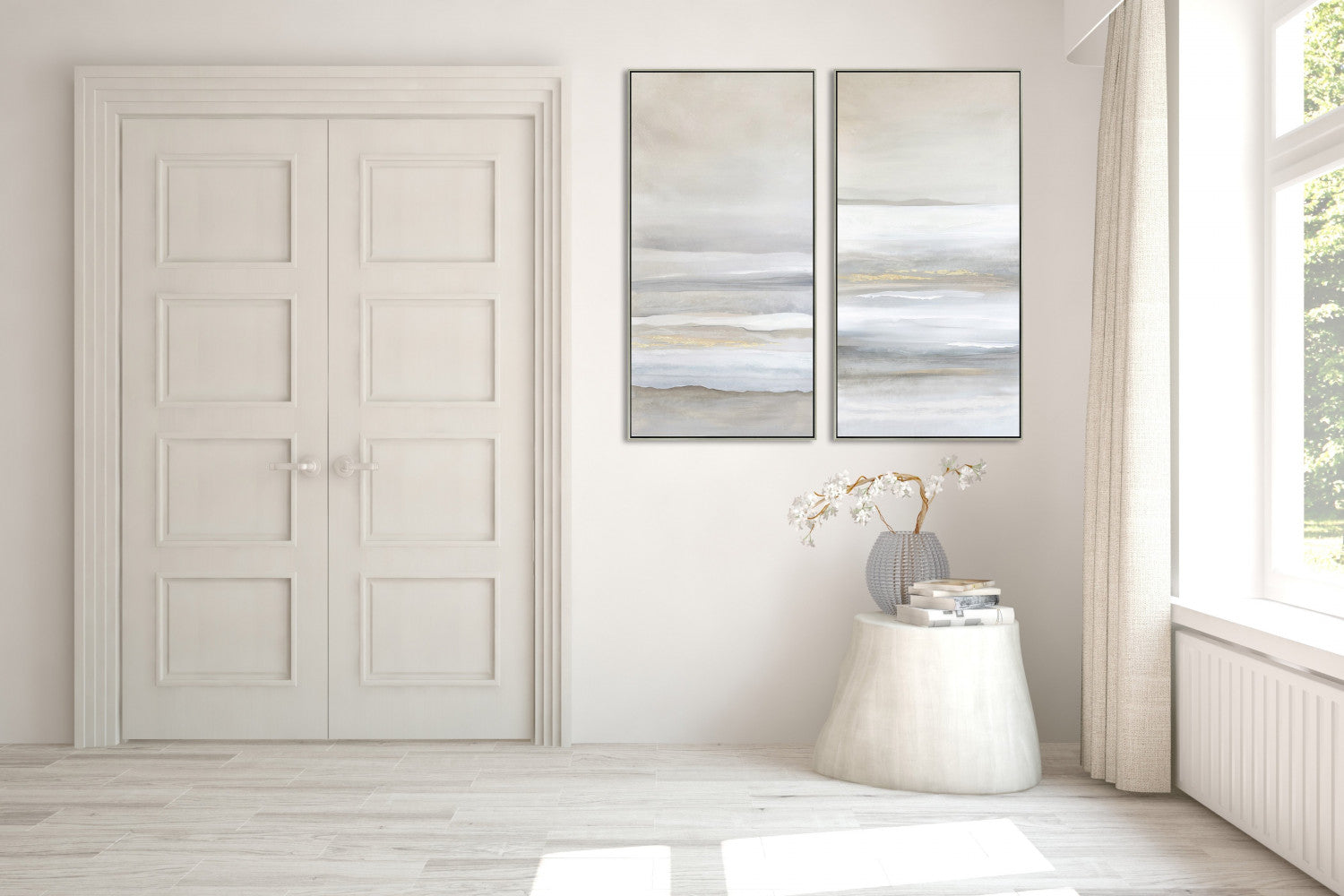 Gilded Drift II Wall Art - Beige - 48 X 24