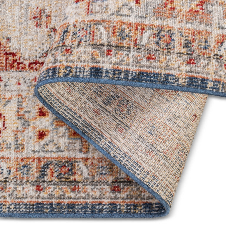 Salsa Medallion Outdoor Rug - 6' x 9' - Red/Blue