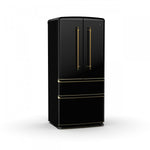 Forno Luigi Black French Door Refrigerator (18 Cu. Ft.) - FFFFD1791-33BLK