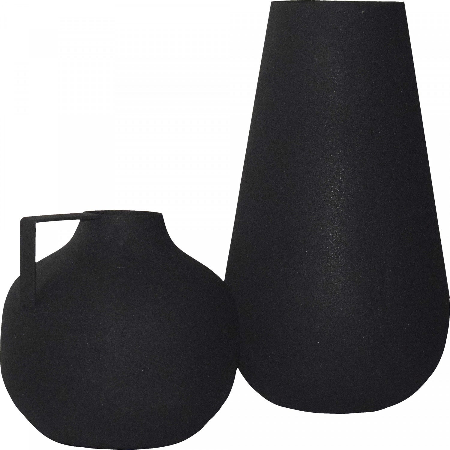 Roose Vase - Matte Black - Set of Two